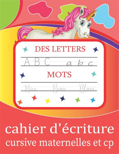 Buy Cahier D Criture Cursive Maternelles Et Cp Apprenez Votre