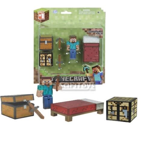 Minecraft Steve Figura Minecraft Overworld Survival Pack 399 00 En Mercado Libre