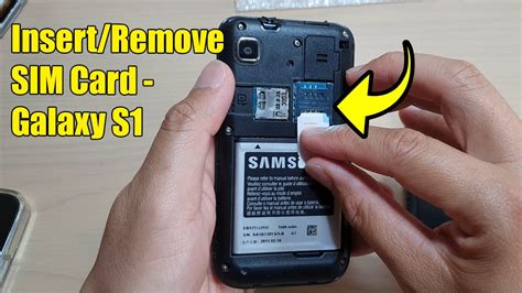 How To Insert Remove A Sim Card On Galaxy S S Youtube