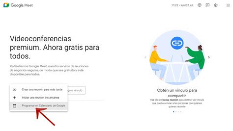 Cómo crear y grabar una reunión en Meet paso a paso