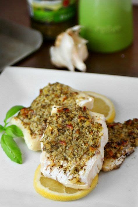 Pesto And Walnut Crusted Cod Recipe Pesto Pesto Cod Fish Recipes