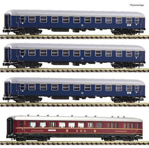 Fleischmann 881910 4er Set Personenwagen Hans Sachs DB Ep III