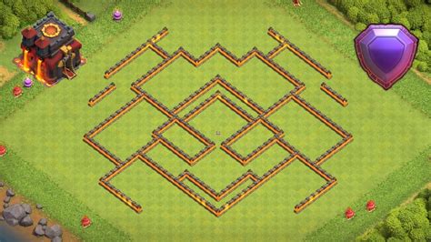 Siete Diseño Ayuntamiento 10 Th10 Subida De Copas Clash of Clans