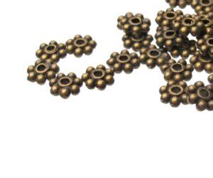 Bronze Toned Daisy Spacer Beads Mm Approx Pcs My Beads