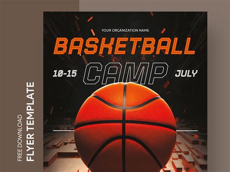 Basketball Camp Flyer Designs Themes Templates And Downloadable