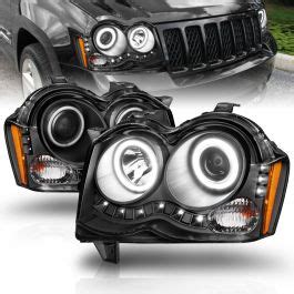 Amerilite Black Projector Headlights Ccfl Halo For Jeep Grand Cherokee