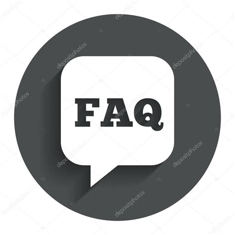 Faq Ic Ne De Signe D Information Symbole D Aide Stock Vector By