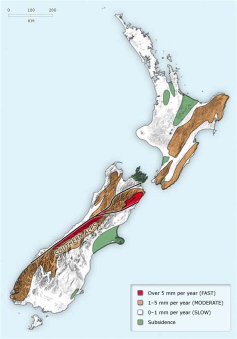 Uplift Of New Zealand Geology Overview Te Ara Encyclopedia Of New