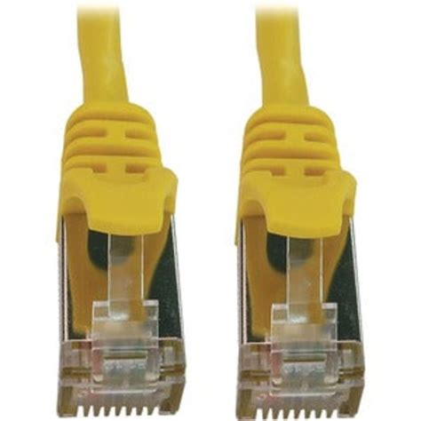 Tripp Lite by Eaton 10FT Cat6A 10GbE Shielded (S/FTP) Snagless Patch Cable 26AWG — Yellow (5-Pack) (N201-C6A-STP-10FT-YL-5PK)