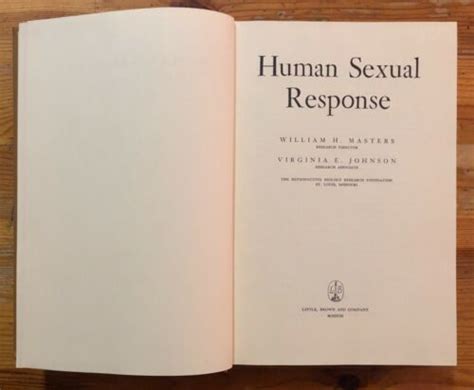 Human Sexual Response Masters And Johnson Hardcover No Dust Jacket 1966 1st Ed Ebay