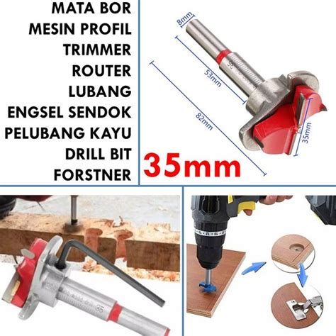 Jual Mata Bor Forstner Forsner Profil Trimmer Trimer Router Engsel