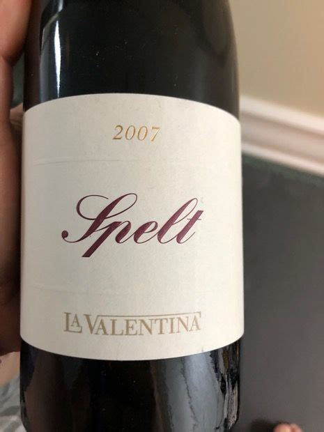 Fattoria La Valentina Montepulciano D Abruzzo Riserva Spelt Italy