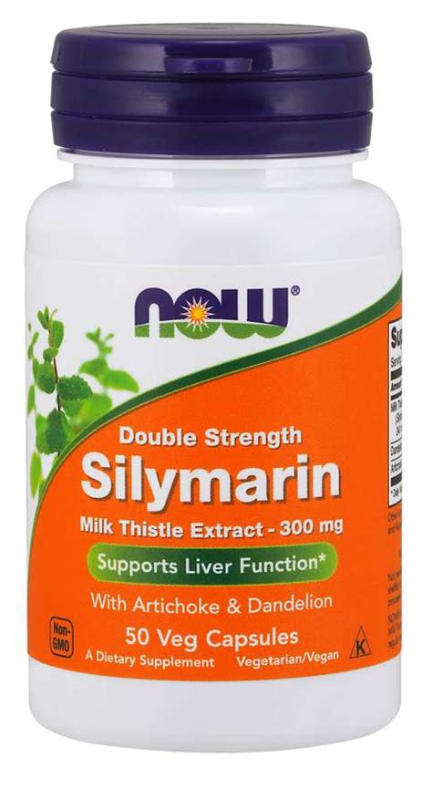 Now Foods Silymarin Double Strength Milk Thistle Extract Ekstrakt