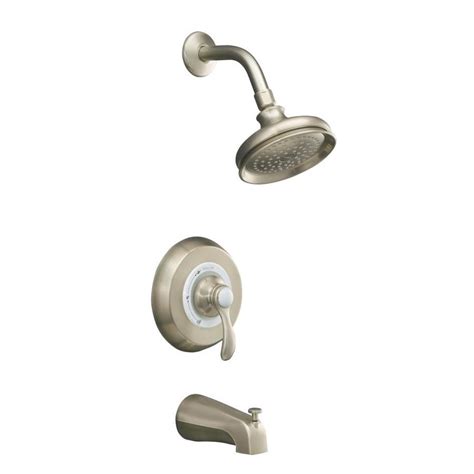 Kohler Fairfax Vibrant Brushed Nickel 1 Handle Bathtub And Shower Faucet Trim Kit With Single