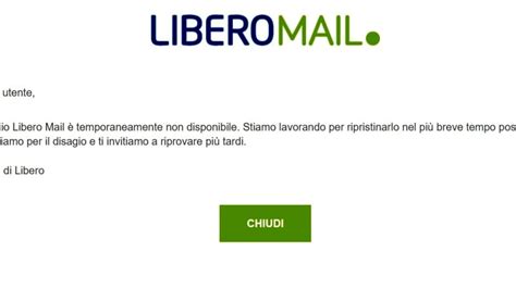 Libero Mail E Virgilio Mail Tornano Online