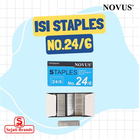 Jual Novus Isi Staples Besar No 3 Isi Stapler 24 6 Shopee Indonesia