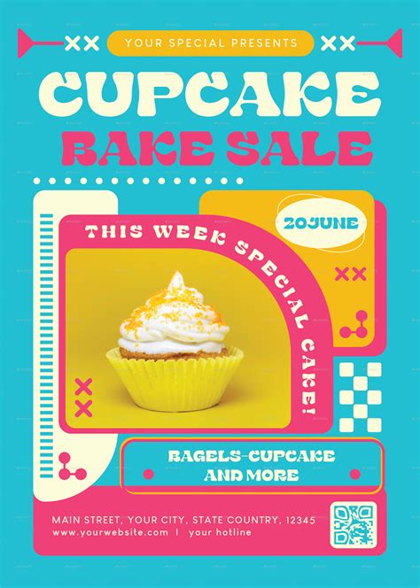 Cupcake Bake Sale Flyer Print Templates Graphicriver