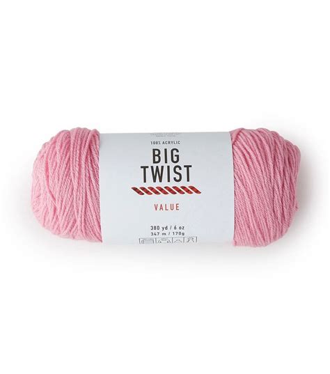 Solid Worsted Acrylic 380yd Value Yarn By Big Twist JOANN In 2024