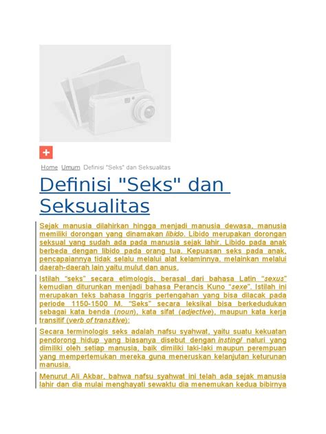 Definisi Sex Dan Sexualitas Pdf