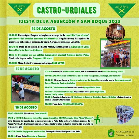 Fiestas En Castro Urdiales Programa De Fiestas