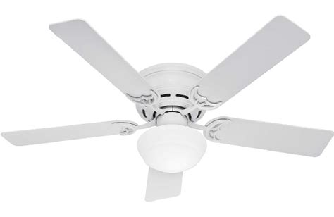 Hunter Low Profile III 52" White Ceiling Fan (53075)