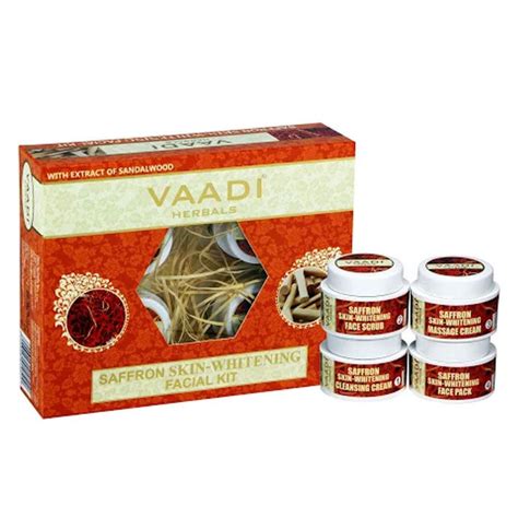 Buy Vaadi Herbals Saffron Skin Whitening Facial Kit With Sandalwood