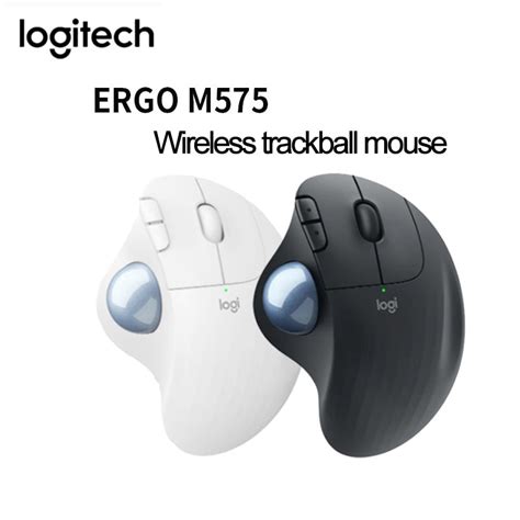 Jual Logitech Ergo M575 Wireless Trackball Ergonomic Mouse 5 Buttons