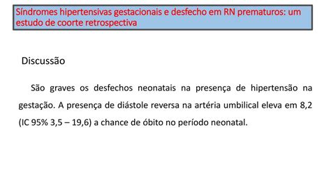 S Ndrome Hipertensiva Na Gesta O E Desfecho Neonatal Ppt Carregar