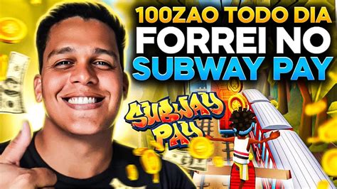 SUBWAY SURFERS PAGANDO DINHEIRO TESTEI O SUBWAY PAY COMO GANHAR