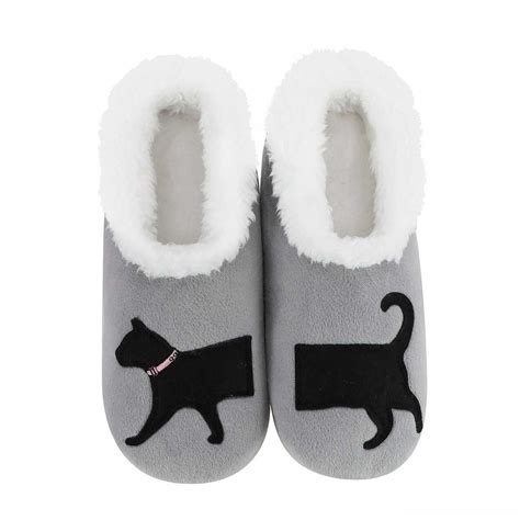 Womens Simply Pairables Cozy Snoozies® Black Cat Steves Hallmark