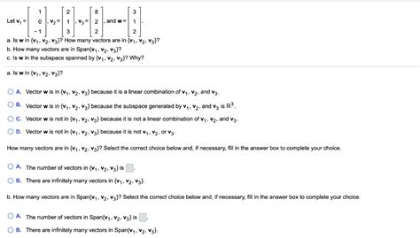 Solved 1 Let V1 0 V2 1 Vz 2 And W 1 1 3 2 2 A Is Chegg