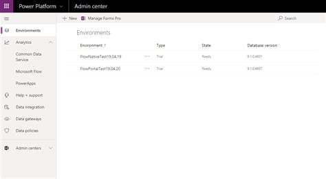 Powerapps Admin Center