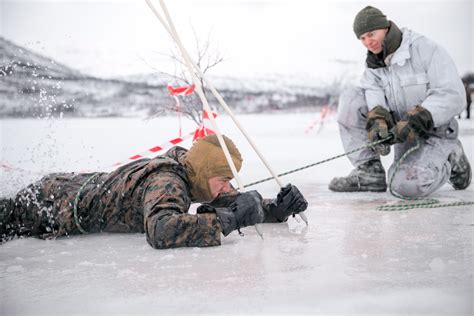 Dvids Images Mrf E Marines Plunge Into Arctic Waters Image Of