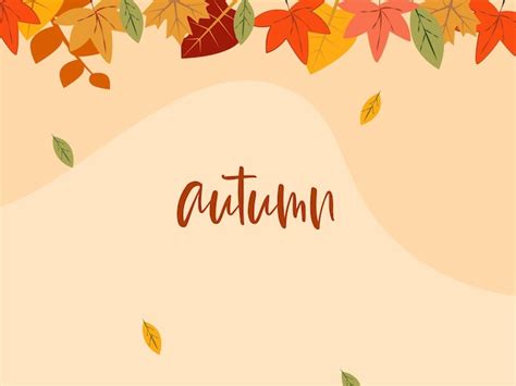 Premium Vector | Autumn wallpaper illustration