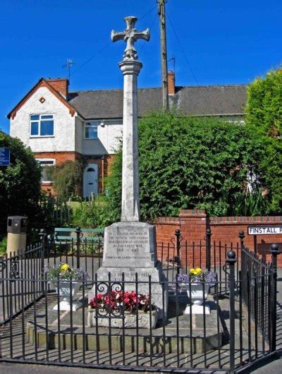 War Memorial Aston Fields Aston Fields