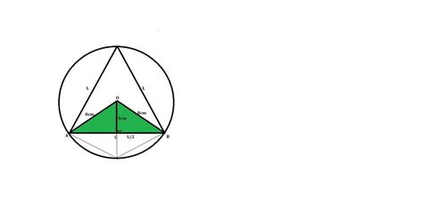 ejercicio 45 Calcula el lado de un triángulo equilátero escrito en una