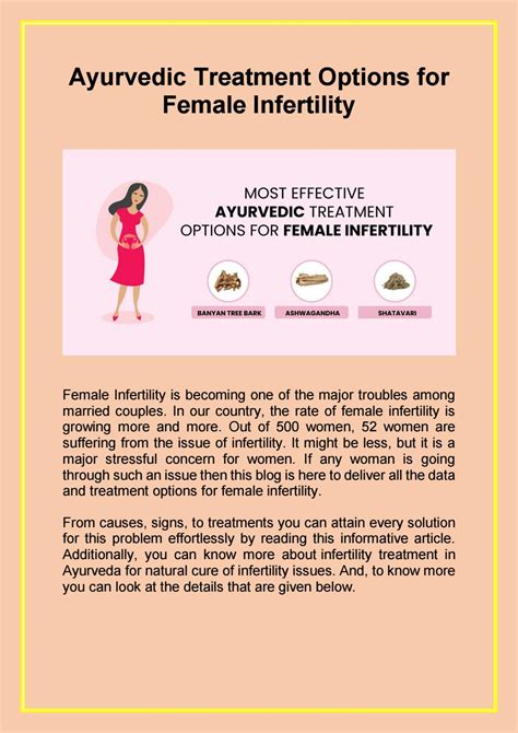 Ayurvedic Treatment Options For Female Infertility By Female