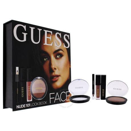 Guess Nude Collection Face Kit Compact Eyeliner Mascara Lipstick Mirror