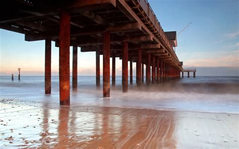 Brown Wooden Dock Pier HD Wallpaper Wallpaper Flare