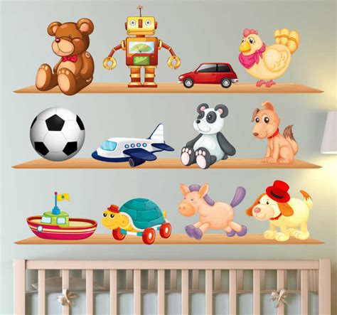 игрушки и полки детские наклейки - TenStickers