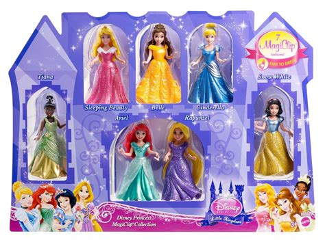 Buy Disney Princess Magic Clip Little Kingdom 7 Pack Doll Set Online At