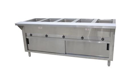 Advance Tabco HF E DR Electric Well Hot Food Table W SS Cabinet Base