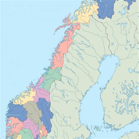 Norway Climate map | Order and download Norway Climate map