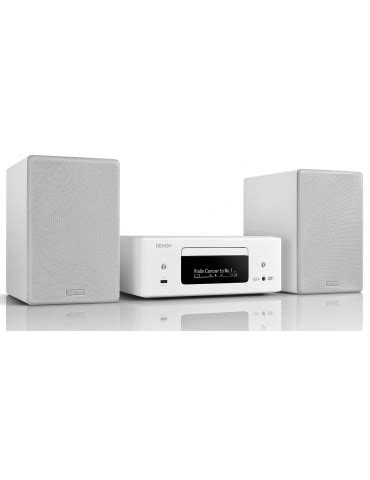 Sistema Hi Fi Compatto Denon Ceol N12 E Diffusori Denon SC N10 Bianco