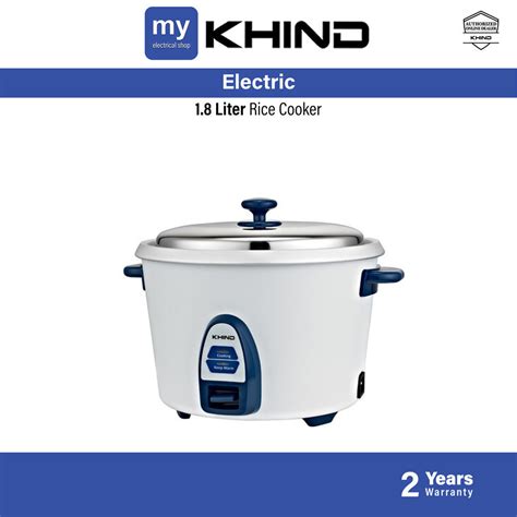 Khind Liter Electric Rice Cooker Light Winter Grey Rc N Rc