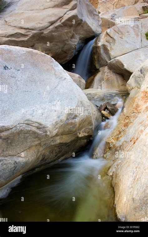 Waterfall at the First Palm Oasis Borrego Palm Canyon Anza Borrego Desert State Park California ...