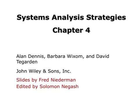 Ppt Systems Analysis Strategies Chapter Powerpoint Presentation