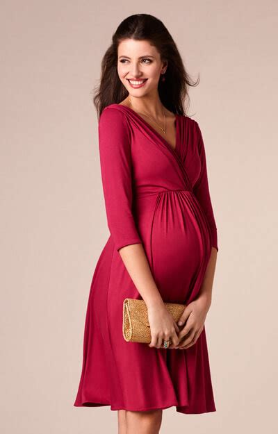 Willow Maternity Dress Raspberry Pink Maternity Wedding Dresses