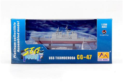 Uss Ticonderoga Cg 47 Guided Missile Cruiser Us Navy 11250 Scale Pl