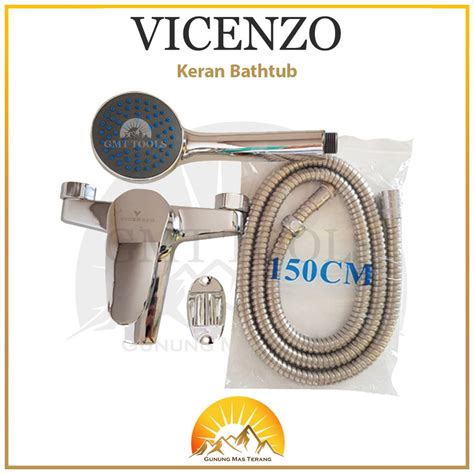 Jual Vicenzo Keran Air Shower Stop Kran Bathtub Bakip Cm